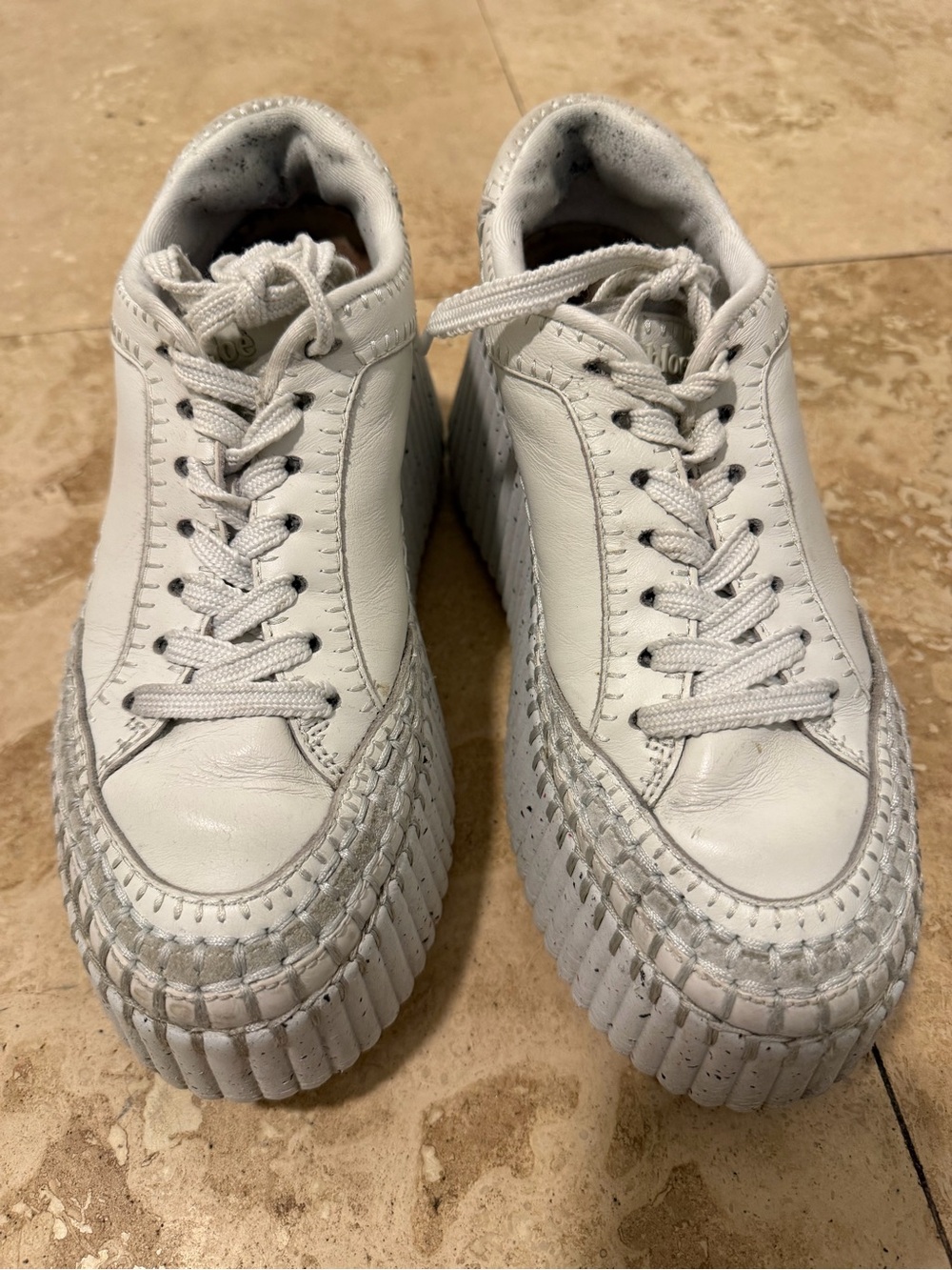 Chloe Nama Platform sneakers Size 38
 worn as is